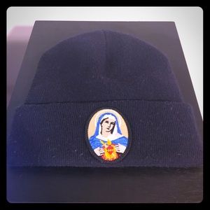 Supreme Virgin Mary Beanie Navy | Poshmark